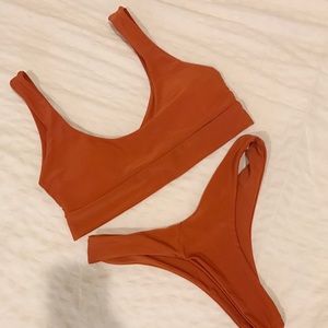 Scoop Neck Bikini Set